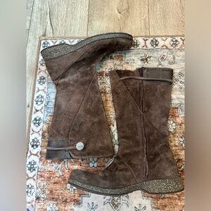 Teva leather boots 8m woman’s brown